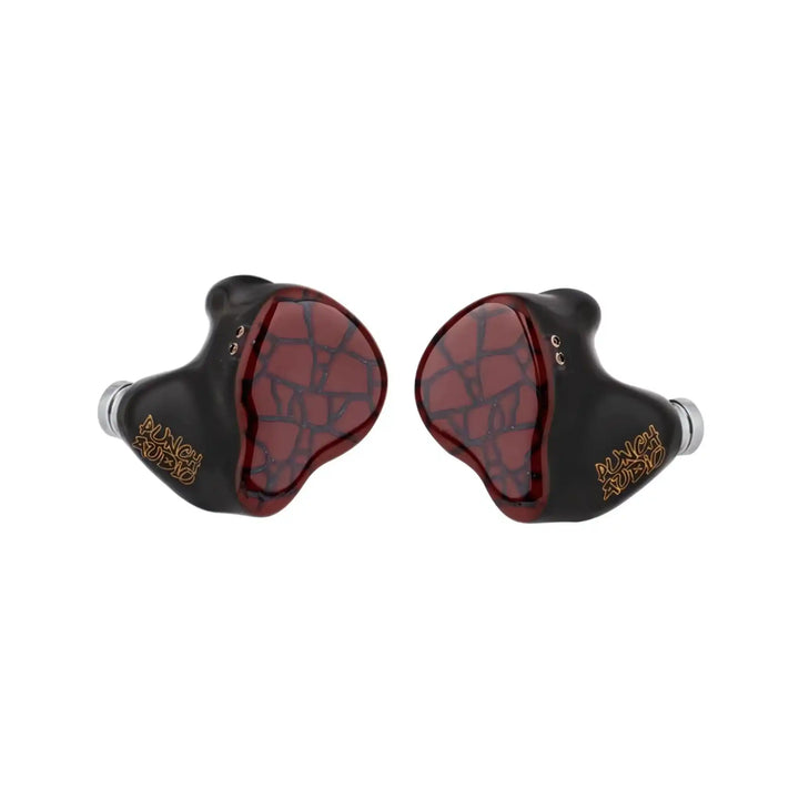 Punch Audio Martilo IEMs front center turned slightly inward whitebox