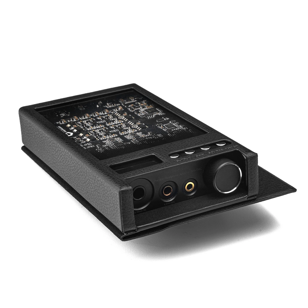 Questyle SIGMA Pro black leather magnetic case whitebox
