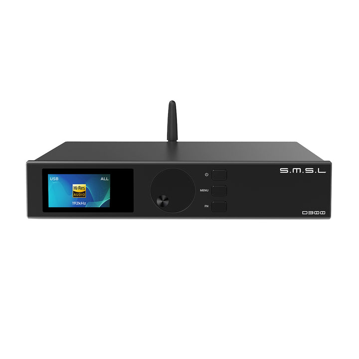 SMSL D300 black front over white background