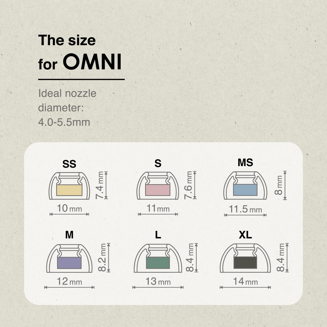 SpinFit OMNI | Premium Universal Silicone Eartips-Bloom Audio
