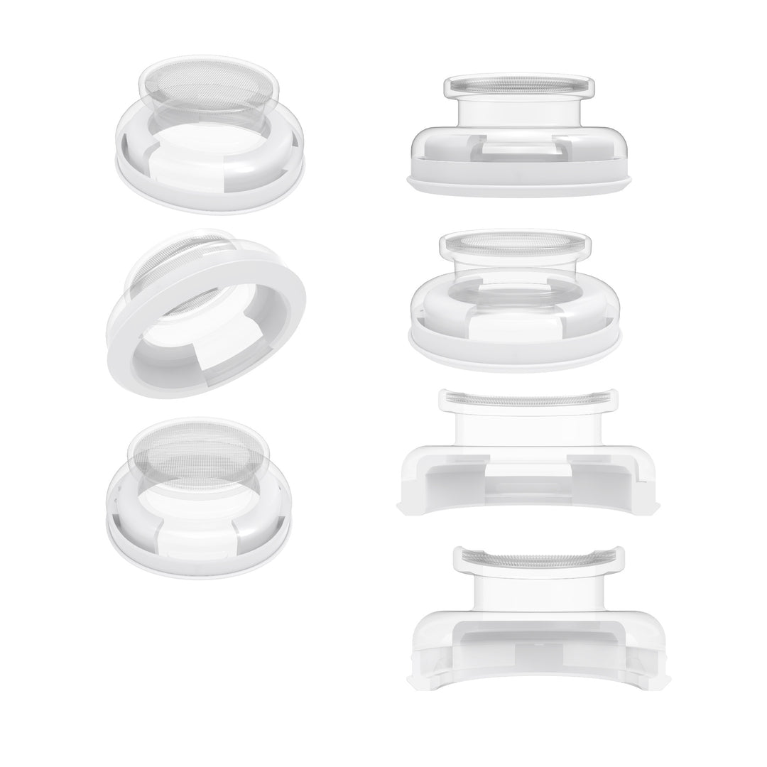 SpinFit SuperFine adapter diagram over white background