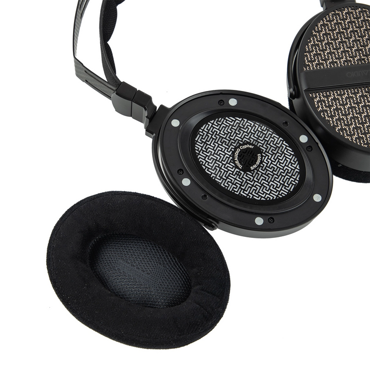Thieaudio Cypher headphone ear pad taken off whitebox