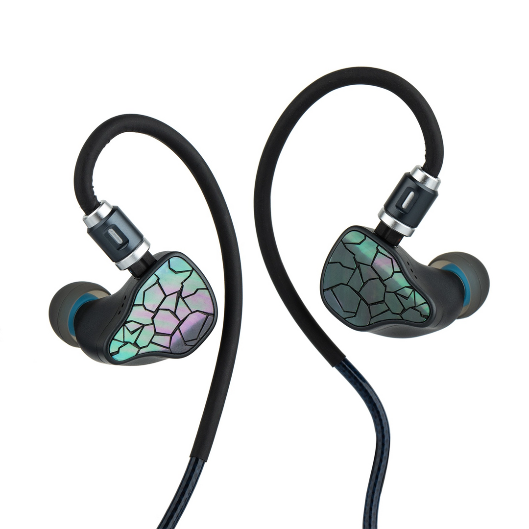 Thieaudio Hype 4 MKII iems front center attached to cable whitebox