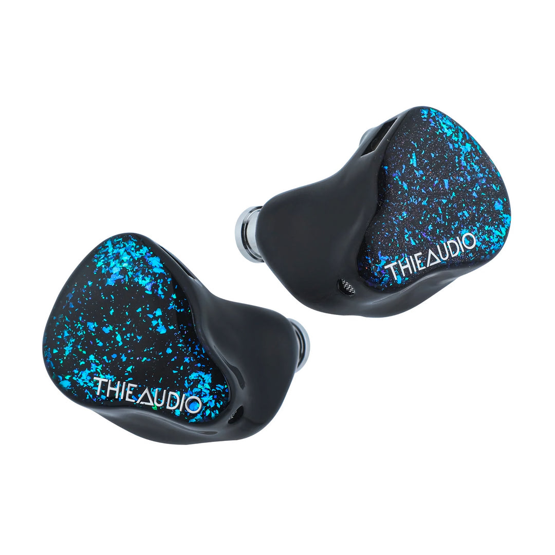 Thieaudio Hype 4 black front quarter over white background
