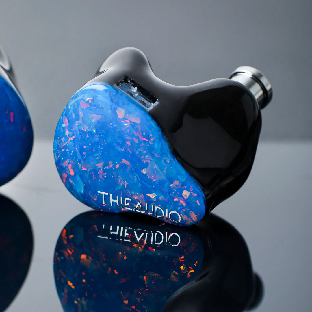 Thieaudio Hype 4 blue front quarter closeup