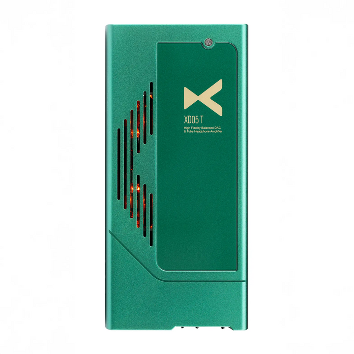 Xduoo XD05T top with active tube LEDs bird&