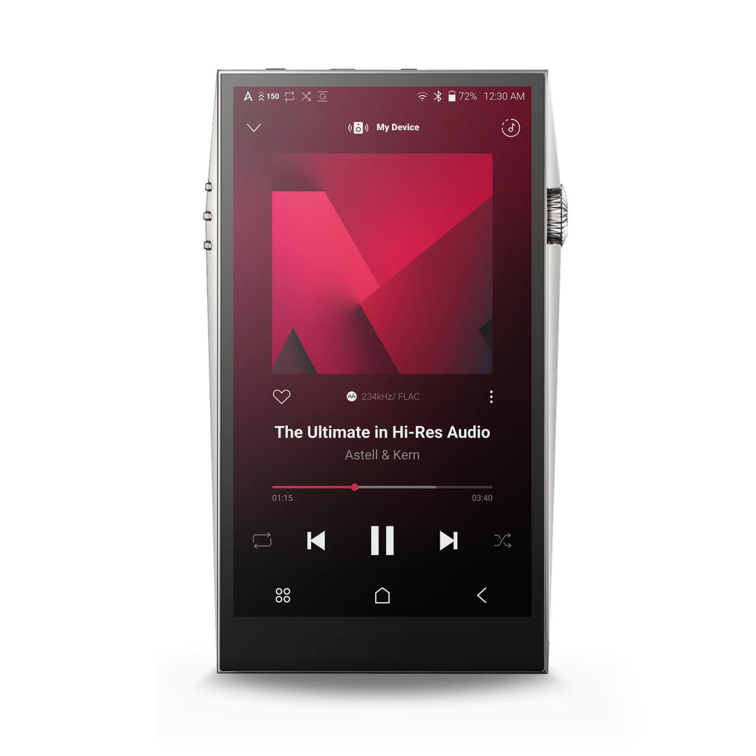 Astell&amp;Kern SP3000 silver front with active screen