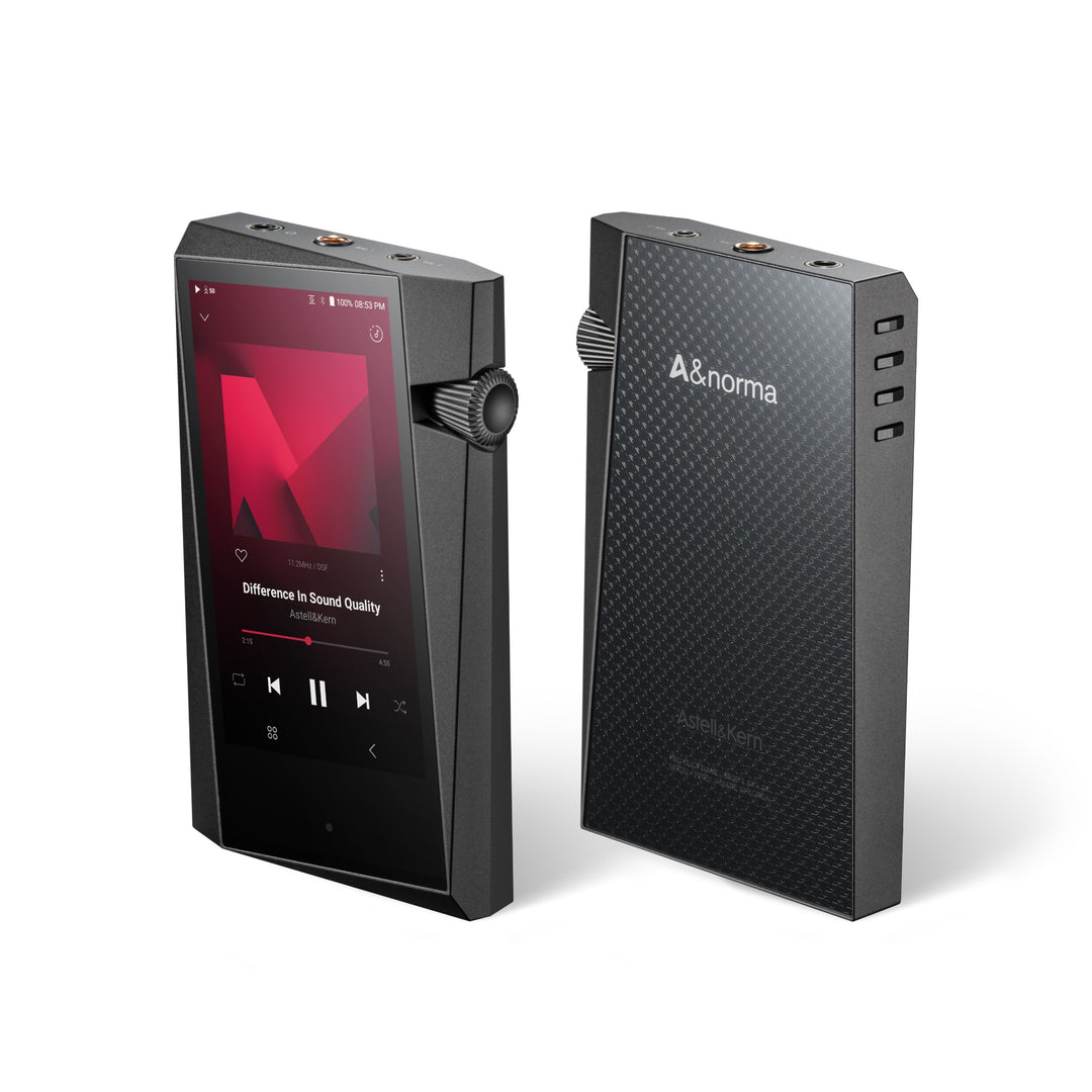 Astell&amp;Kern SR35 player x2 front and back over white background