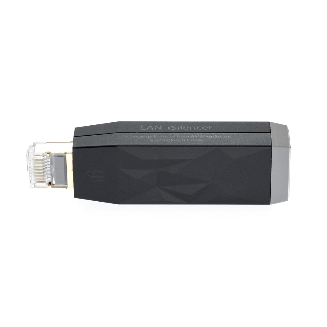 iFi LAN Silencer right profile over white background